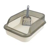 Maxbell Cat Litter Box Container Bedpan Heighten Sand Basin Sandbox Kitty Litter Pan