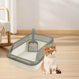 Maxbell Cat Litter Box Container Bedpan Heighten Sand Basin Sandbox Kitty Litter Pan