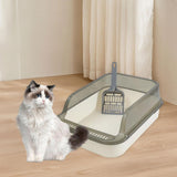 Maxbell Cat Litter Box Container Bedpan Heighten Sand Basin Sandbox Kitty Litter Pan