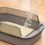 Maxbell Cat Litter Box Container Bedpan Heighten Sand Basin Sandbox Kitty Litter Pan