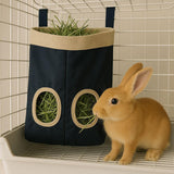 Maxbell Rabbit Hay Feeder Bag Guinea Pig Hanging Hay Feeding Bag for Hamsters Rabbit