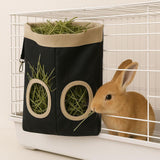 Maxbell Rabbit Hay Feeder Bag Guinea Pig Hanging Hay Feeding Bag for Hamsters Rabbit