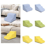 Maxbell Dog Stairs Pet Steps Non Slip Compact Comfortable Soft for High Bed Climbing 2 step gray