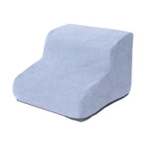 Maxbell Dog Stairs Pet Steps Non Slip Compact Comfortable Soft for High Bed Climbing 2 step gray