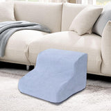 Maxbell Dog Stairs Pet Steps Non Slip Compact Comfortable Soft for High Bed Climbing 2 step gray