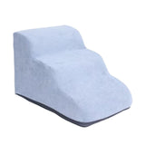 Maxbell Dog Stairs Pet Steps Non Slip Compact Comfortable Soft for High Bed Climbing 3 step gray