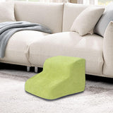 Maxbell Dog Stairs Pet Steps Non Slip Compact Comfortable Soft for High Bed Climbing 2 step green