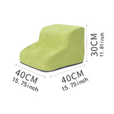 Maxbell Dog Stairs Pet Steps Non Slip Compact Comfortable Soft for High Bed Climbing 2 step green