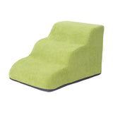 Maxbell Dog Stairs Pet Steps Non Slip Compact Comfortable Soft for High Bed Climbing 3 step green