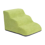 Maxbell Dog Stairs Pet Steps Non Slip Compact Comfortable Soft for High Bed Climbing 3 step green