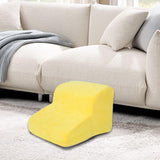 Maxbell Dog Stairs Pet Steps Non Slip Compact Comfortable Soft for High Bed Climbing 2 step yellow