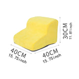 Maxbell Dog Stairs Pet Steps Non Slip Compact Comfortable Soft for High Bed Climbing 2 step yellow