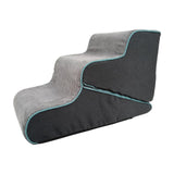 Maxbell Pet Dog Stairs 3 Steps 2 in 1 Washable Transformable Anti Slip for Sofa Cats