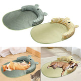 Maxbell Cat Cooling Mat Puppy Nest Comfortable Cute Summer Bed for Puppy Indoor Cats Green