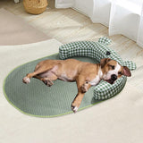 Maxbell Cat Cooling Mat Puppy Nest Comfortable Cute Summer Bed for Puppy Indoor Cats Green