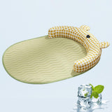 Maxbell Cat Cooling Mat Puppy Nest Comfortable Cute Summer Bed for Puppy Indoor Cats Yellow
