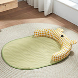 Maxbell Cat Cooling Mat Puppy Nest Comfortable Cute Summer Bed for Puppy Indoor Cats Yellow