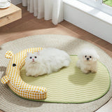 Maxbell Cat Cooling Mat Puppy Nest Comfortable Cute Summer Bed for Puppy Indoor Cats Yellow