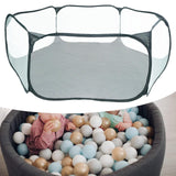 Maxbell Hexagon Kids Ball Pit Foldable for Kids Girls Boys Yard Fence Ball Play Pool Black