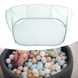 Maxbell Hexagon Kids Ball Pit Foldable for Kids Girls Boys Yard Fence Ball Play Pool Gray