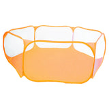 Maxbell Hexagon Kids Ball Pit Foldable for Kids Girls Boys Yard Fence Ball Play Pool Orange