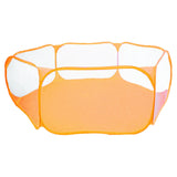 Maxbell Hexagon Kids Ball Pit Foldable for Kids Girls Boys Yard Fence Ball Play Pool Orange