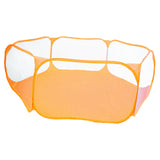 Maxbell Hexagon Kids Ball Pit Foldable for Kids Girls Boys Yard Fence Ball Play Pool Orange