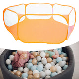 Maxbell Hexagon Kids Ball Pit Foldable for Kids Girls Boys Yard Fence Ball Play Pool Orange