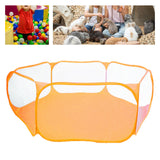 Maxbell Hexagon Kids Ball Pit Foldable for Kids Girls Boys Yard Fence Ball Play Pool Orange