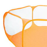 Maxbell Hexagon Kids Ball Pit Foldable for Kids Girls Boys Yard Fence Ball Play Pool Orange