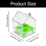 Maxbell Bird Feeder Feeding Bathing Hanging Bird Bath for Lovebird Finches Parakeets