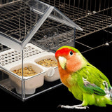Maxbell Bird Feeder Feeding Bathing Hanging Bird Bath for Lovebird Finches Parakeets