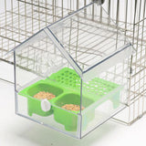 Maxbell Bird Feeder Feeding Bathing Hanging Bird Bath for Lovebird Finches Parakeets