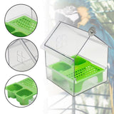 Maxbell Bird Feeder Feeding Bathing Hanging Bird Bath for Lovebird Finches Parakeets