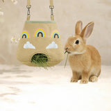 Maxbell Small Animal Feeding Bag Pouch Hanging Pouch Hay Feeder for Hamsters Rabbits