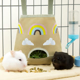 Maxbell Small Animal Feeding Bag Pouch Hanging Pouch Hay Feeder for Hamsters Rabbits