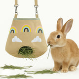 Maxbell Small Animal Feeding Bag Pouch Hanging Pouch Hay Feeder for Hamsters Rabbits