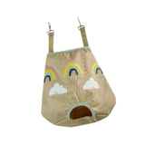 Maxbell Small Animal Feeding Bag Pouch Hanging Pouch Hay Feeder for Hamsters Rabbits