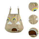 Maxbell Small Animal Feeding Bag Pouch Hanging Pouch Hay Feeder for Hamsters Rabbits