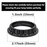 Maxbell E26 Light Socket Collar Rings Accs Lamp Shade Collar Rings for Hotel Bedroom 6pcs