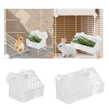 Maxbell Rabbit Feeder Rack Box Grass Holder for Hamster Small Animals Guinea Pig 20cmx12cmx14cm