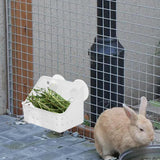 Maxbell Rabbit Feeder Rack Box Grass Holder for Hamster Small Animals Guinea Pig 20cmx12cmx14cm