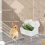 Maxbell Rabbit Feeder Rack Box Grass Holder for Hamster Small Animals Guinea Pig 20cmx12cmx14cm