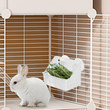 Maxbell Rabbit Feeder Rack Box Grass Holder for Hamster Small Animals Guinea Pig 20cmx12cmx14cm