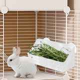 Maxbell Rabbit Feeder Rack Box Grass Holder for Hamster Small Animals Guinea Pig 32cmx12cmx14cm