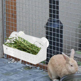 Maxbell Rabbit Feeder Rack Box Grass Holder for Hamster Small Animals Guinea Pig 32cmx12cmx14cm