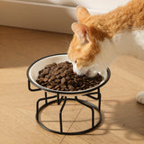 Maxbell Iron Stand for Cat Dish Elevated Cat Bowl Stand for Small Dogs Travel Indoor