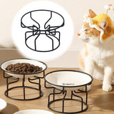Maxbell Iron Stand for Cat Dish Elevated Cat Bowl Stand for Small Dogs Travel Indoor