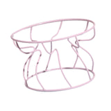 Maxbell Pet Feeding Bowl Rack Round Iron Drinking Pet Supplies Raised Cat Bowl Stand Pink