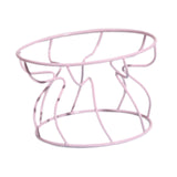 Maxbell Pet Feeding Bowl Rack Round Iron Drinking Pet Supplies Raised Cat Bowl Stand Pink
